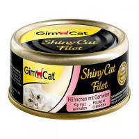 GimCat ShinyCat Filet Chicken fillet pieces with shrimps in broth