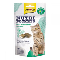 GimCat Nutri Pockets with Catnip & Multi-Vitamin Лакомства для кошек с кошачьей мятой и витаминами