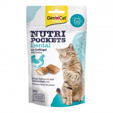 GimCat Nutri Pockets Dental with Poultry Treats for cats with poultry