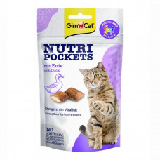 GimCat Nutri Pockets with Duck & Multi-Vitamin Cat Treats with Duck & Vitamins