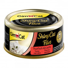 GimCat ShinyCat Filet Pieces of tuna with salmon in broth