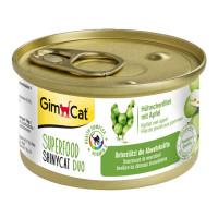 GimCat Superfood ShinyCat Duo Консервы для кошек курица c яблоком в бульоне