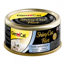 GimCat ShinyCat Filet Pieces of tuna and anchovies in broth