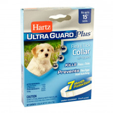 Hartz UltraGuard Plus ошейник для щенков от блох, яиц блох и клещей 38 см