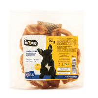 Hau & Miau Pause Snack Treat for dogs Chicken fillet on fish strips (rings)