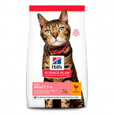 Hills Science Plan Feline Adult Light Chicken Сухой корм для кошек с курицей