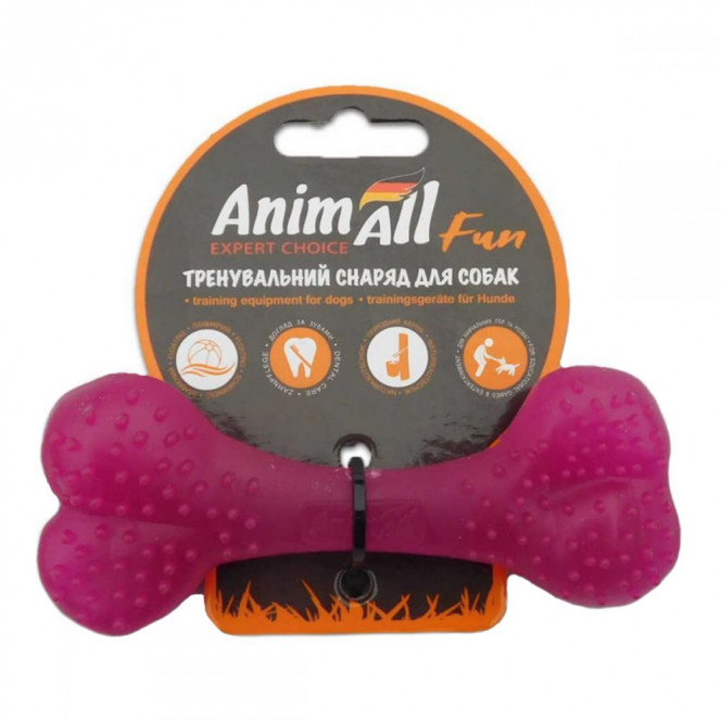 AnimAll Fun Expert Choise Play and workout bone with vanilla scent purple