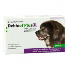 Dehinel Plus XL (Dehinel Plus XL) Anthelmintic with taste of meat for dogs of large breeds