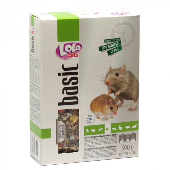 LoLo Pets MOUSE and GERBIL Food complete Complete food for mice and gerbils