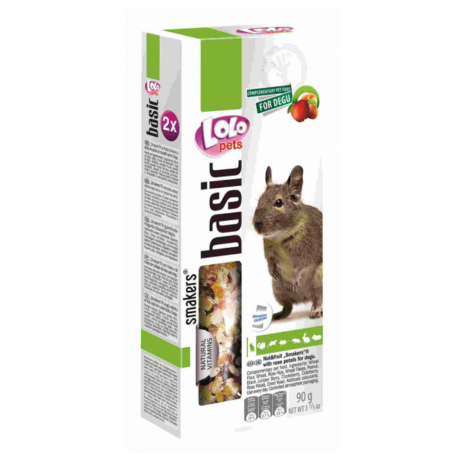 LoLo Pets Basic Smakers for Degu Degu Treats with Fruit and Nuts