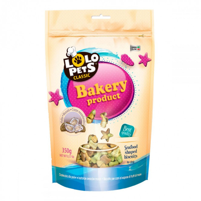 Lolo Pets Classic Bakery бисквиты для собак с мидиями