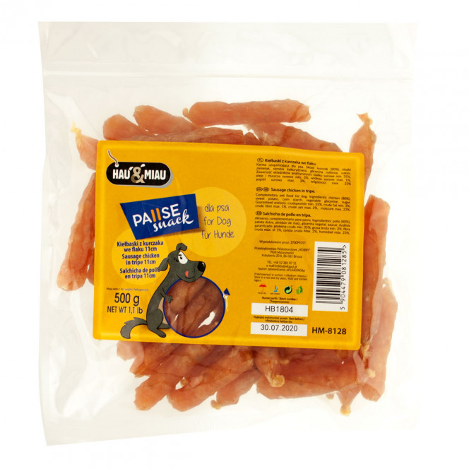 Hau & Miau Pause Snack Dog Treats Chicken Sausages