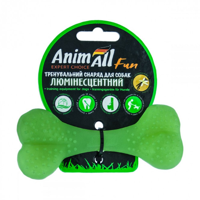 AnimAll Fun Expert Choise Bone green luminescent with vanilla aroma