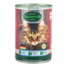 Baskerville Super Premium Canned Food for Cats with Chicken and Heart