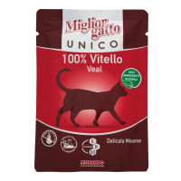 Morando Migliorgatto Unico Veal (spider) Canned food for cats Veal mousse