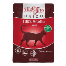 Morando Migliorgatto Unico Veal (пауч) Консервы для кошек Мусс из телятины