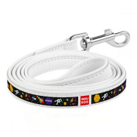 Collar Waudog Design Leash for dogs Nasa white 122 cm