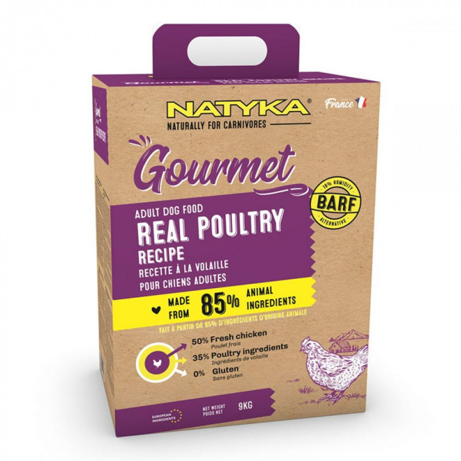 Natyka Gourmet Adult Poultry Полувлажный корм для собак всех пород с птицей