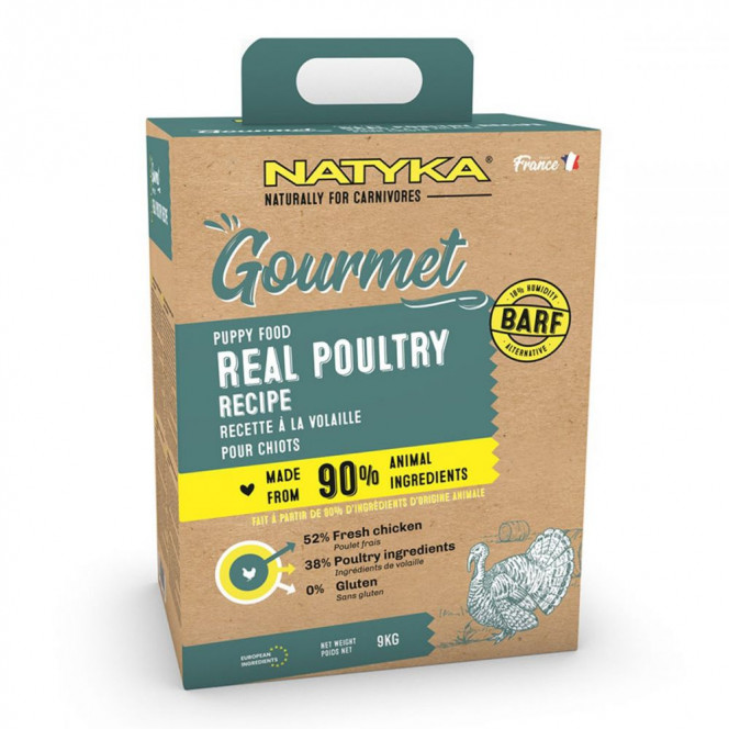 Natyka Gourmet Puppy Poultry Полувлажный корм для щенков всех пород с птицей