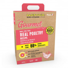 Natyka Gourmet Small Dog Poultry Semi-moist food for small breeds with poultry