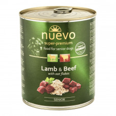 Nuevo Senior Lamb & Beef with Oat Flakes Canned food for senior dogs lamb with beef and oatmeal