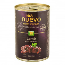 Nuevo Senior Lamb & Cranberries Canned food for senior cats with lamb and cranberries