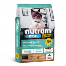 Nutram Ideal Skin Coat & Stomach I19 Holistic cat food with sensitive digestion