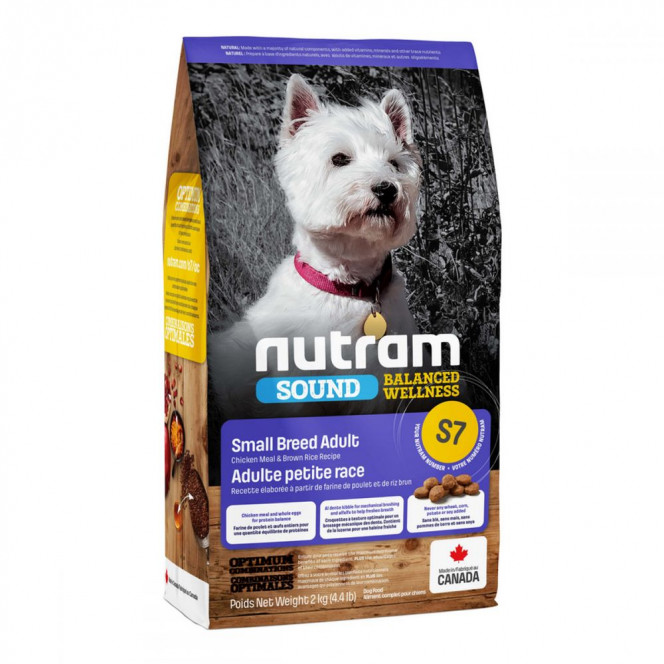 Nutram Sound Adult Small Breed S7 Holistic Small Breed Dog Food with Chicken and Brown Rice