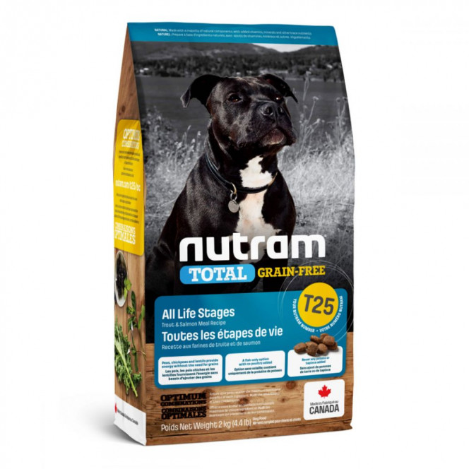 Nutram Total Grain-Free T25 Holistic Grain-Free Dog Food with Trout and Salmon