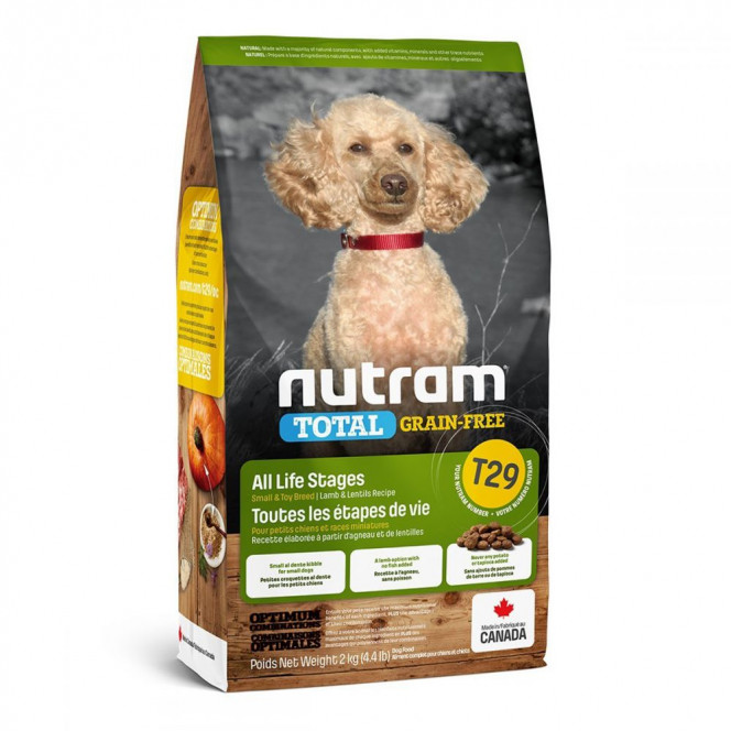 Nutram Total Grain-Free T29 Холистик беззерновой корм для собак малых пород с ягненком и чечевицей