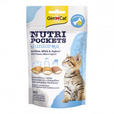 GimCat Nutri Pockets Junior mix with Cheese, Milk & Yoghurt Treats for kittens cheese with milk and yoghurt