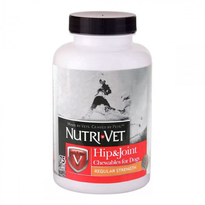 Nutri Vet Hip & Joint Regular Strength таблетки для собак Связки и Суставы (Уровень 1)