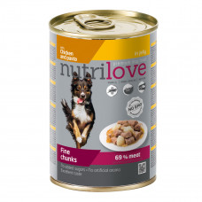 Nutrilove Chicken and Pasta Canned food for dogs Chicken and pasta chunks in jelly