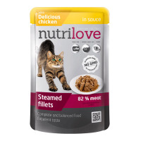 Nutrilove Chicken in sauce (spider) Canned food for cats Pieces in sauce with chicken