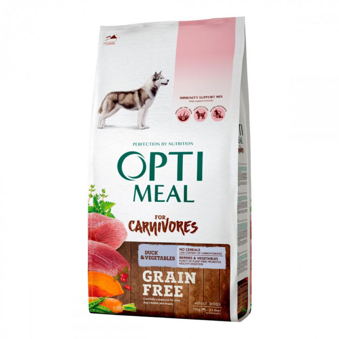 Optimeal for Carnivores Grain Free Grain Free Dry Dog Food Duck & Vegetables