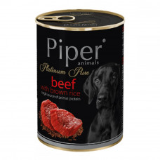 Dolina Noteci PIPER PLATINUM PURE beef & brown rice Canned dog food with beef and brown rice