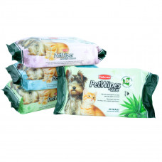 Padovan Pet Wipes aloe Wet wipes for dogs and cats with aloe vera and green tea scent