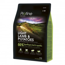 Profine Light Lamb & Potatoes Натуральный гипоаллергенный корм с ягненком и картофелем для контроля массы тела у собак с избыточным весом