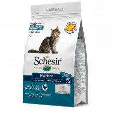 Schesir Cat Hairball Dry Monoprotein Food for Long Hair Cats