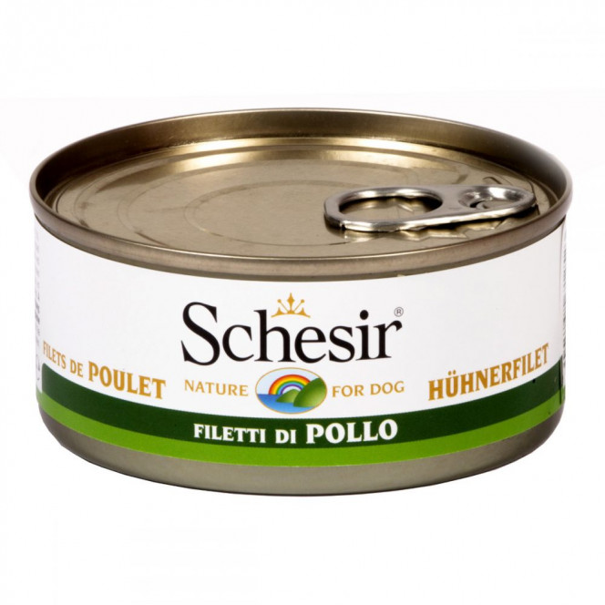 Schesir Dog Canned Food for Dogs with Chicken Fillet