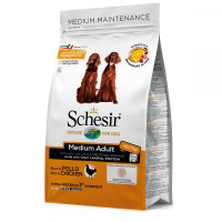 Schesir Dog Medium Adult Chicken Monoprotein dry food for dogs of medium breeds with chicken