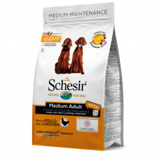 Schesir Dog Medium Adult Chicken Monoprotein dry food for dogs of medium breeds with chicken