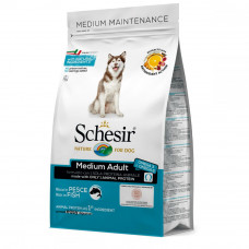 Schesir Dog Medium Adult Fish Monoprotein dry food for dogs of medium breeds with fish