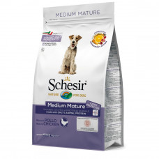 Schesir Dog Medium Mature Monoprotein dry food for elderly and inactive dogs of medium breeds