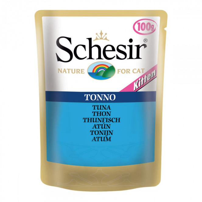 Schesir Kitten (spider) with tuna for kittens (100 gr)