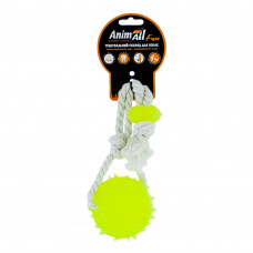 AnimAll Fun Expert Choise Rope Spiked Ball Yellow Vanilla