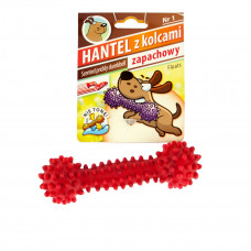 Sum-Plast Prickly Dumbbell Dumbbell studded for dogs with vanilla aroma