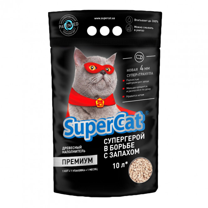 Supercat Premium Wood Cat Litter Litter