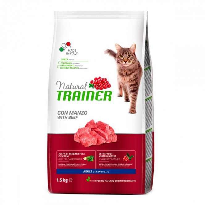 Trainer NATURAL Adult Корм для взрослых кошек с говядиной