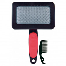 Undercoat brush + Trixie comb 23464